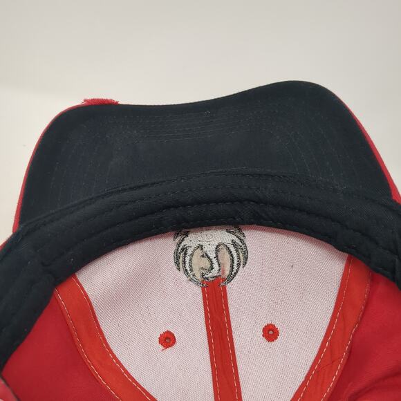 Ruger Strapback Baseball Cap Red One Size Adjustable Embroidered Distressed - Picture 7 of 8